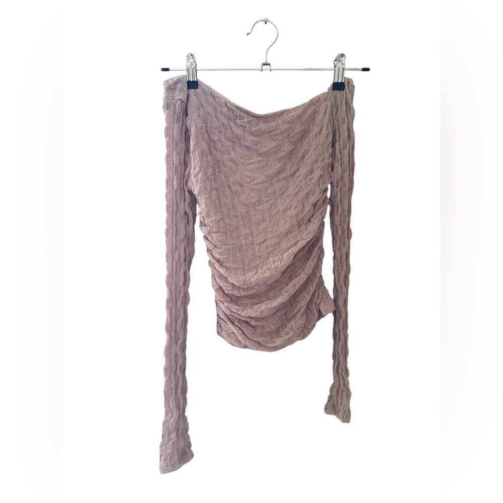 Windsor Blush Textured Long Sleeve Top